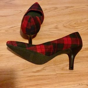 Comfort plus Plaid heels